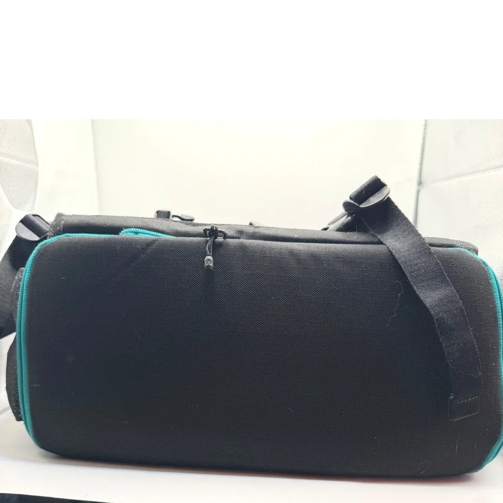 Rebel Athletic Dream Backpack Black Glitter Teal Accents Cheer Athletics
